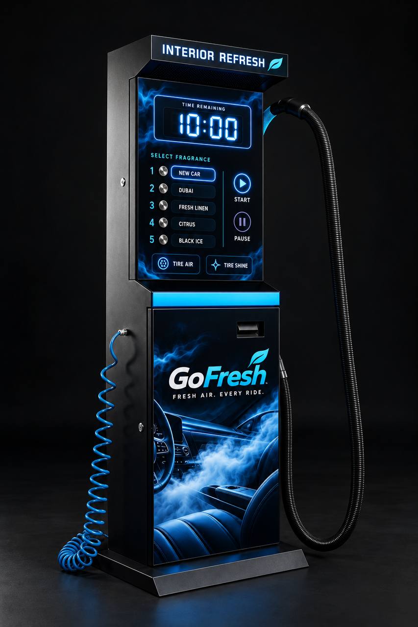 GoFresh machine, with the part used in the current step highlighted